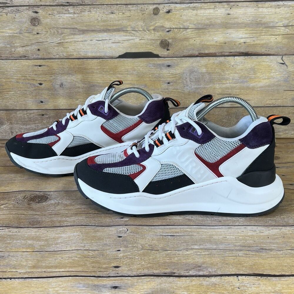 Burberry Ramsey Multi-Color Mesh‎ Suede Leather Chunky Sneakers Mens Low Top - Picture 5 of 12
